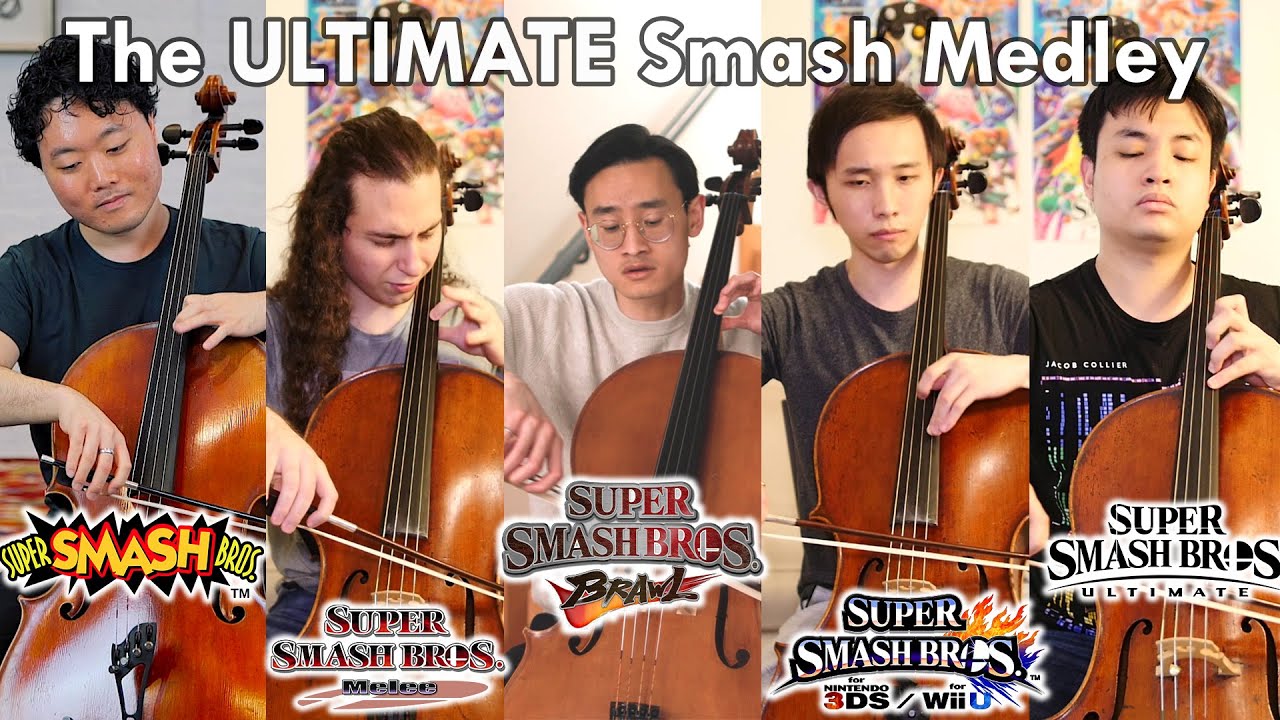 Every Smash Theme on cello (ft. Ken Kubota, Luiz Fernando Venturelli, Nicholas Yee, and Sihao He)