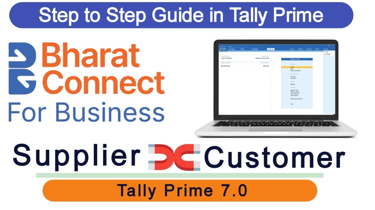 Tally Prime 7.0 Bharat Connect | Настройки функции Bharat Connect в Tally Prime | #Bharatconnect