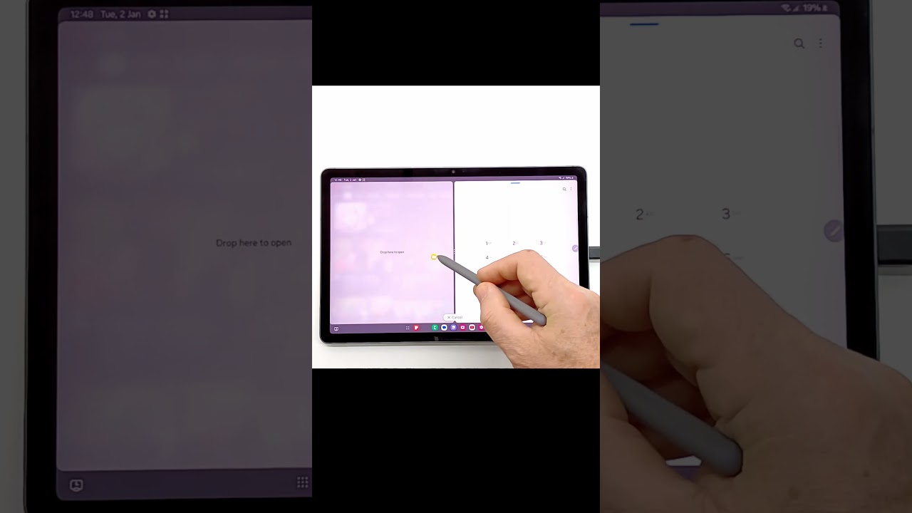 Samsung Galaxy Tab S9  S9 FE  Split screen Multitask
