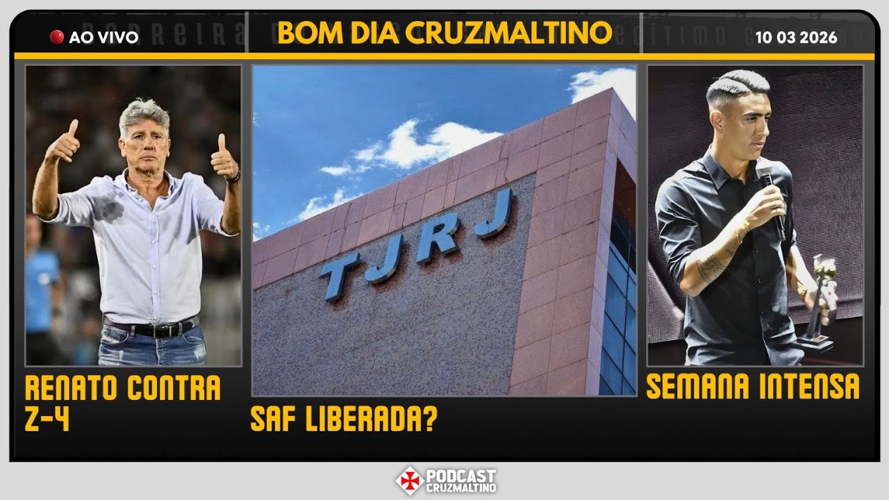 JUSTIÇA LIBERA AÇÕES DA SAF DO VASCO! RENATO COMEÇA MISSÃO PARA TIRAR TIME DO Z-4