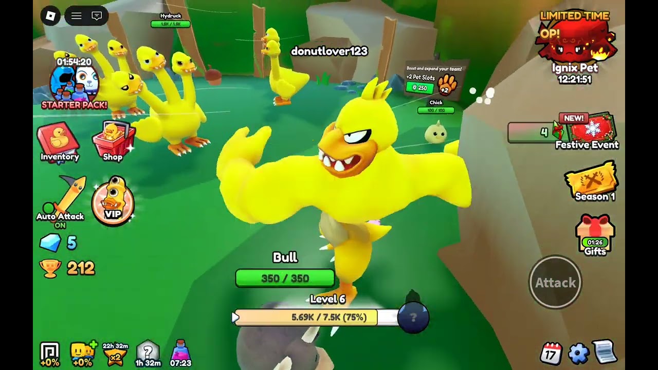 Playing duck evolution part 1