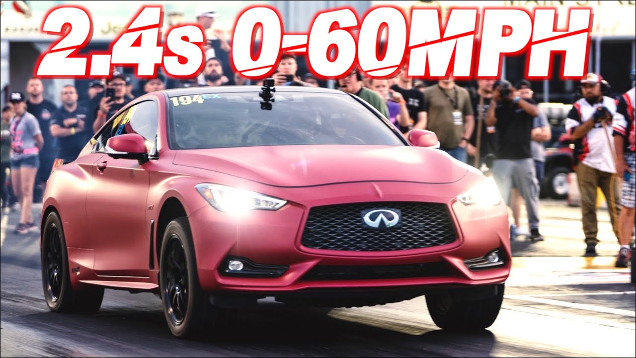 World's Fastest AWD Infiniti Q60! (800HP Tire Smoking Street Launch 2.4s 0-60MPH)