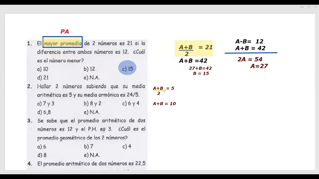 PROMEDIOS II