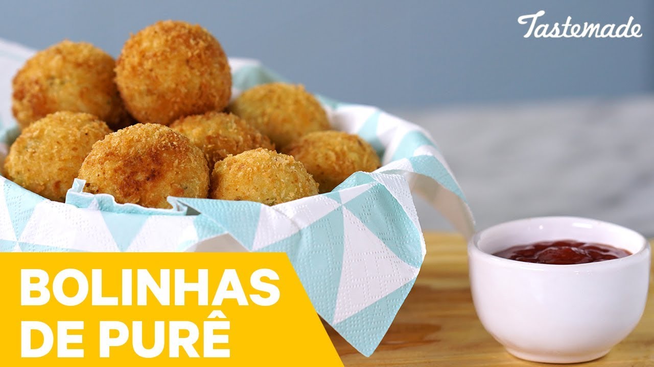 BOLINHAS DE PUR&Ecirc; DE BATATA COM QUEIJO | Melhores Receitas Tastemade