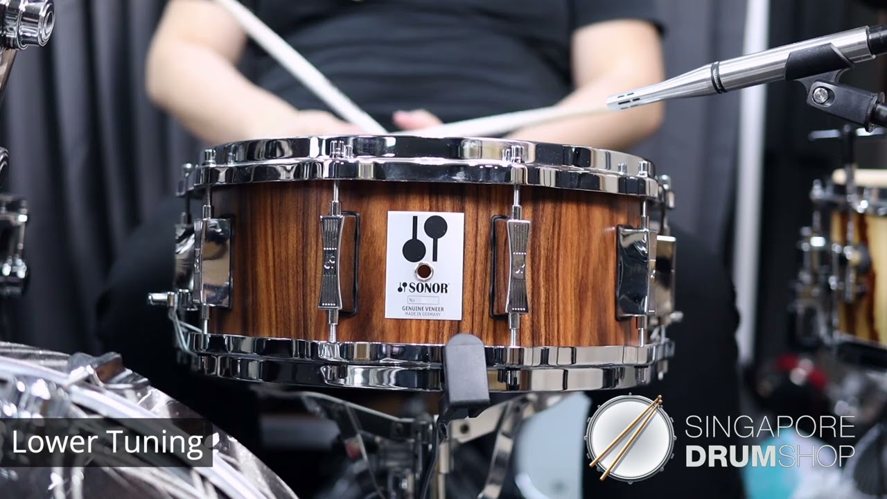 Sonor Phonic Reissue 14x5.75 Beech Snare Drum (Genuine Rosewood Semi-Gloss Veneer)