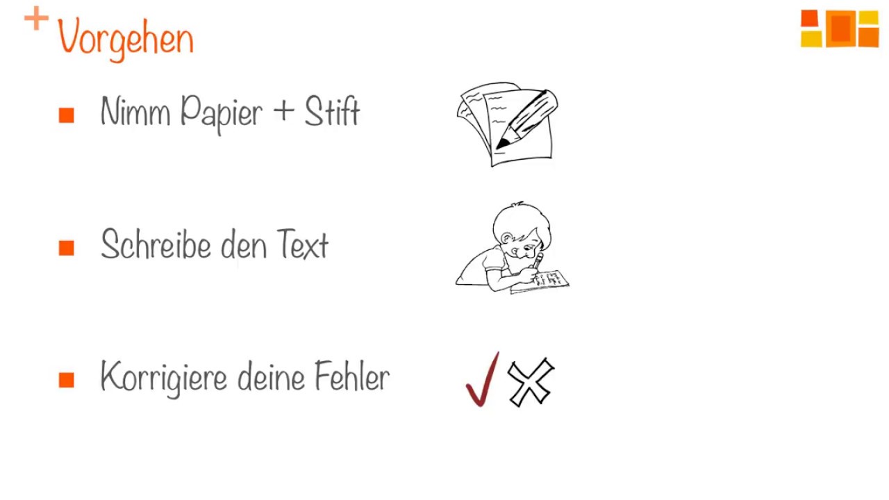 Deutsch üben -  Diktat 14 - schwierig