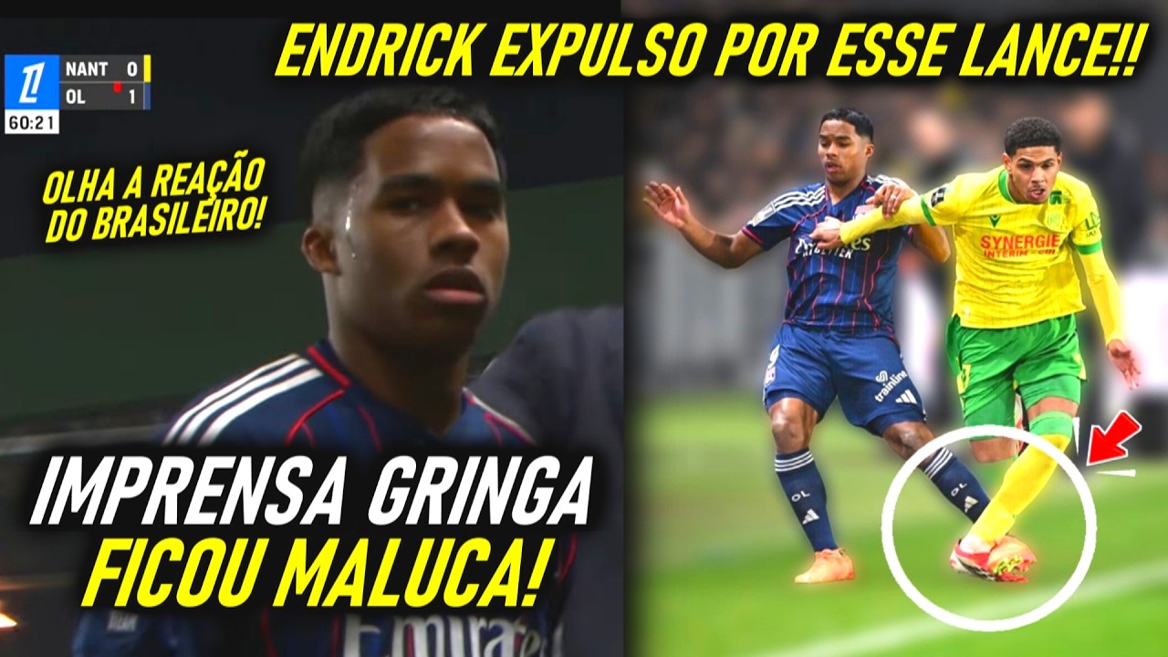ENDRICK EXPULSO REVOLTA JORNAIS ESPANH&Oacute;IS! - OLHA A REA&Ccedil;&Atilde;O do BRASILEIRO!