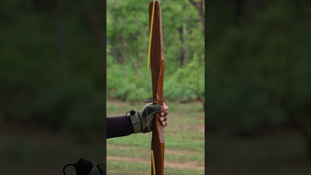 Simple Art Of  Bow and Arrow #diy #craft #youtubeshorts #wood #bamboo