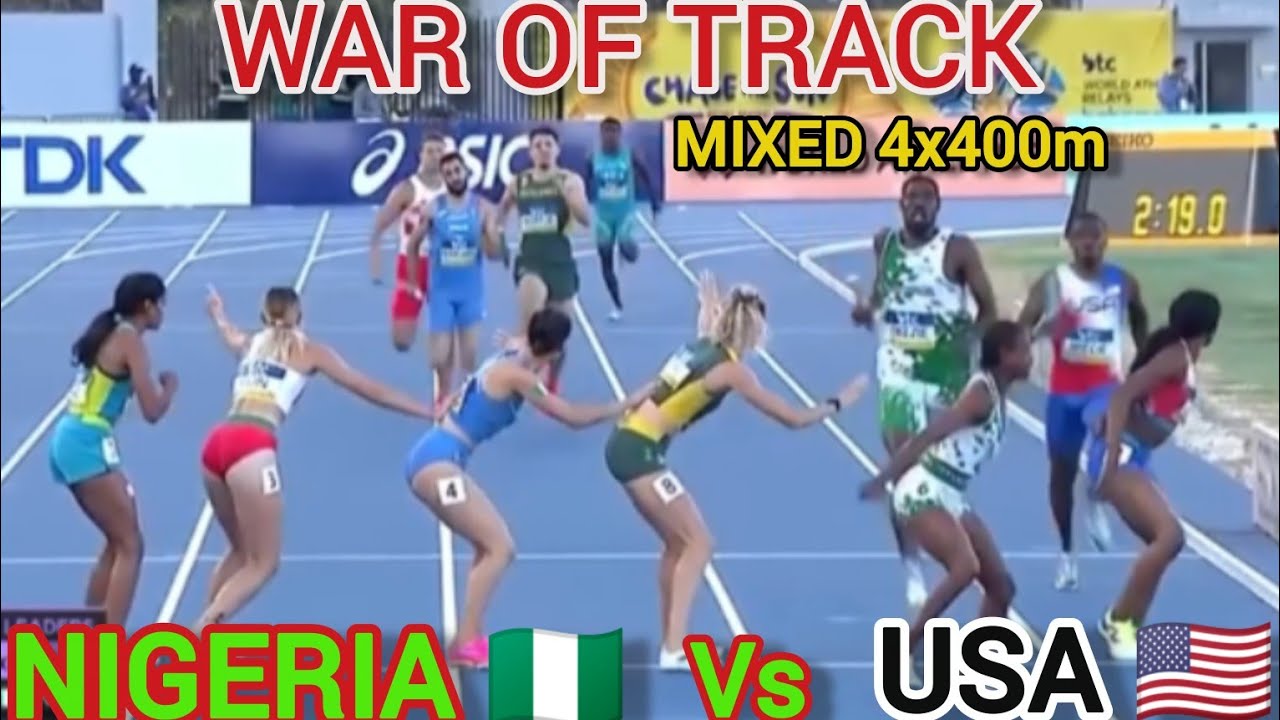 👉 “WAR on the Track! 😳 Nigeria 🇳🇬 vs USA🇺🇸 Mixed 4x400m – Unforgettable Finish!”