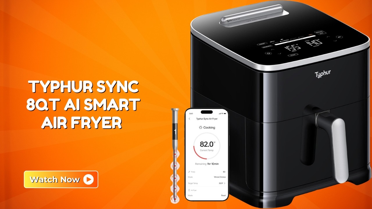 Cook Like a Pro at Home – Typhur Sync 8QT AI Smart Air Fryer – REVIEW