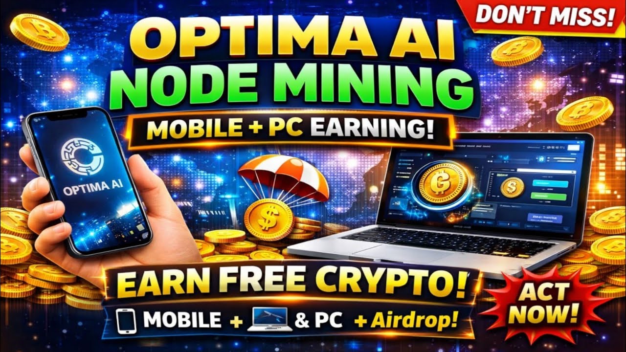 Optima Ai Node Mining | Mobile ,Computer Extension Don't Miss 