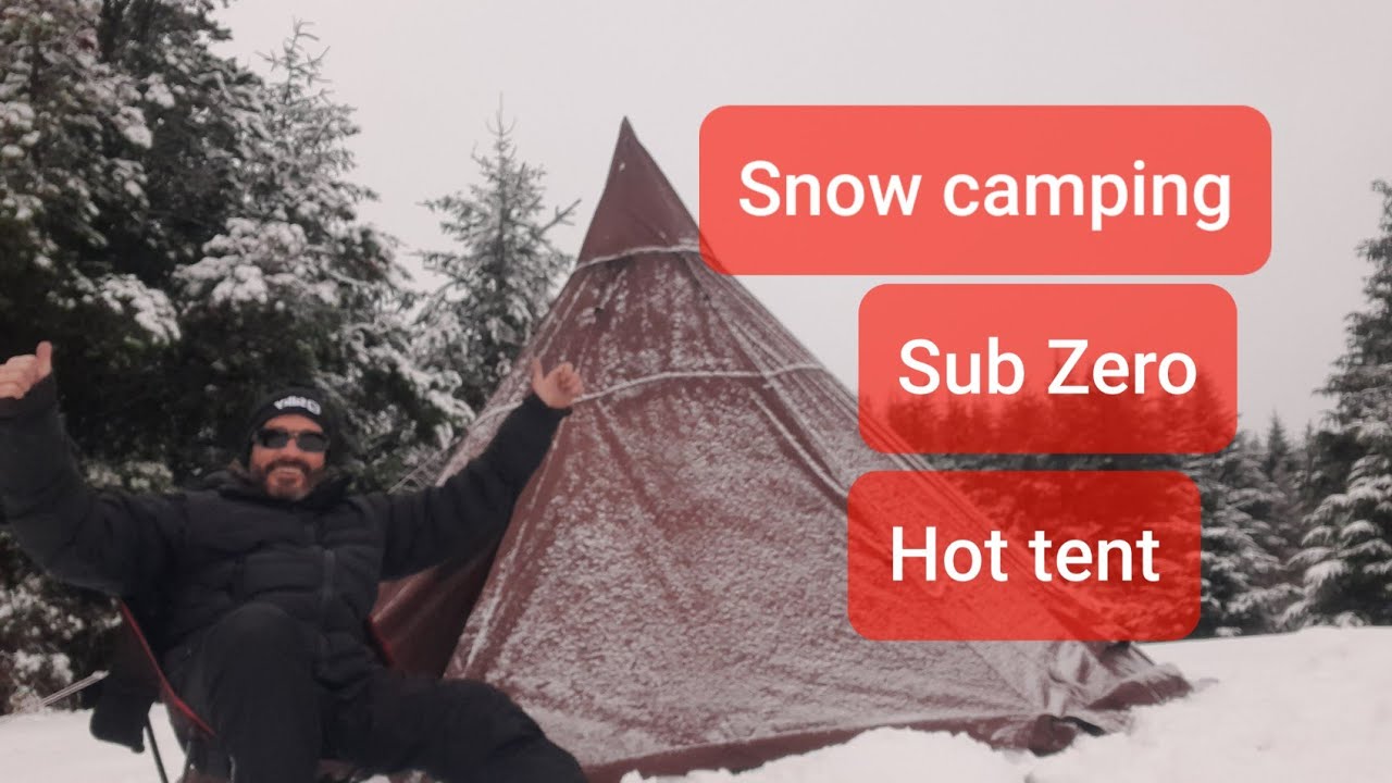 Wild camping Scotland. Winter camping. Snow camping. Camping in the snow. Sub Zero Outdoor adventure