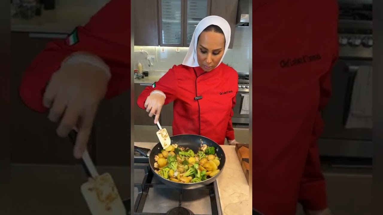 من اطباق دورة حمسات ريوق العيد  سناب حمسة الخضار بالقشقوان المقادير والطريقه مكتوبه اخر الفيديو