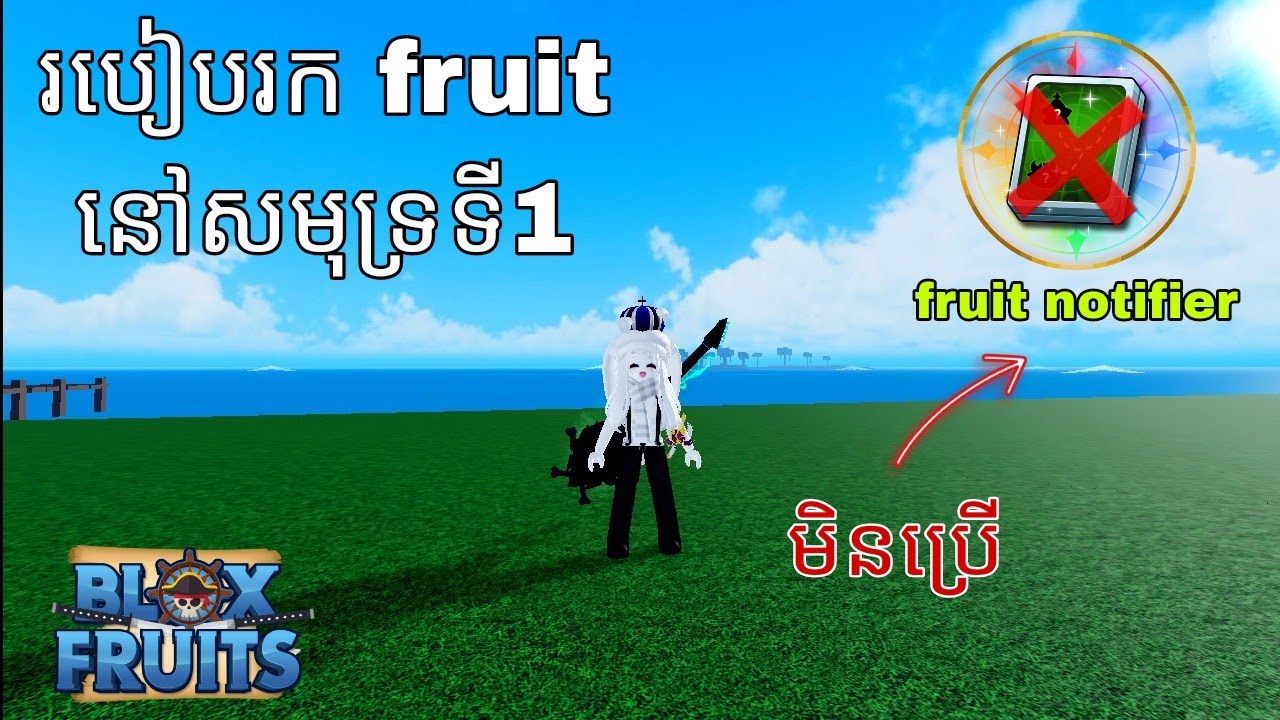 របៀបរក fruit នៅសមុទ្រទី 1 បែប tao bao  | Blox fruit Khmer
