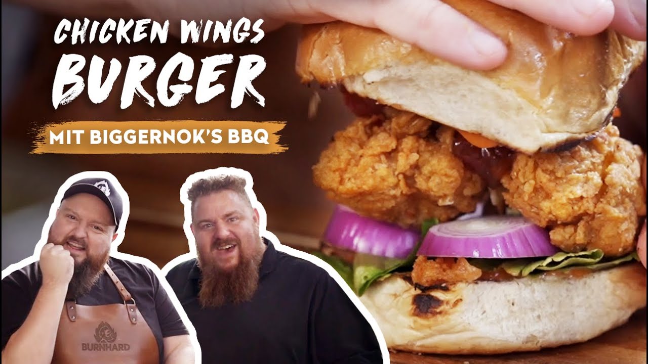 Crispy Chicken Wings Burger bei Biggernok | BBQ Madness