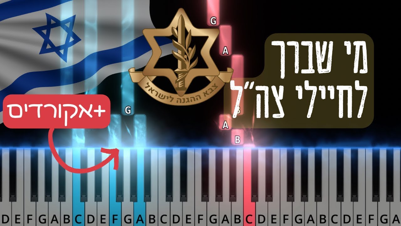 Mi sheberach lechayalei Tzahal tutorial  |מי שברך לחיילי צה