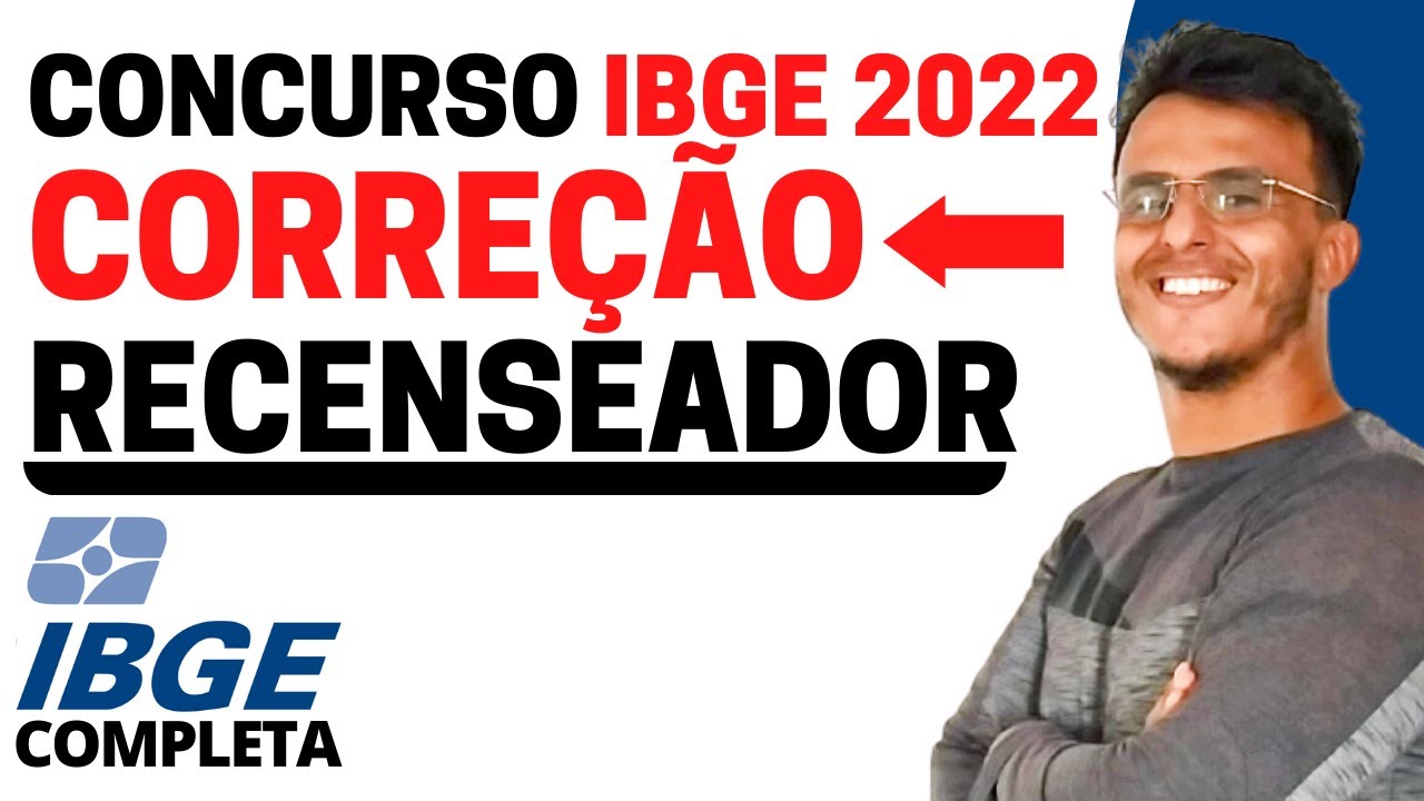 Corre&ccedil;&atilde;o Completa da prova de Recenseador do concurso IBGE 2022 | Resolu&ccedil;&atilde;o Prova Recenseador FGV !