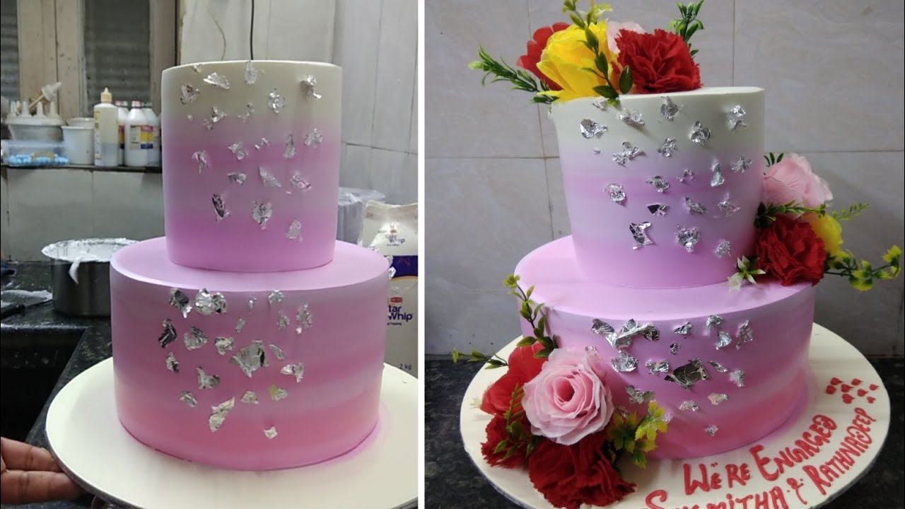 Two Step Anniversary Cake Wedding Cake |Engagement Cake