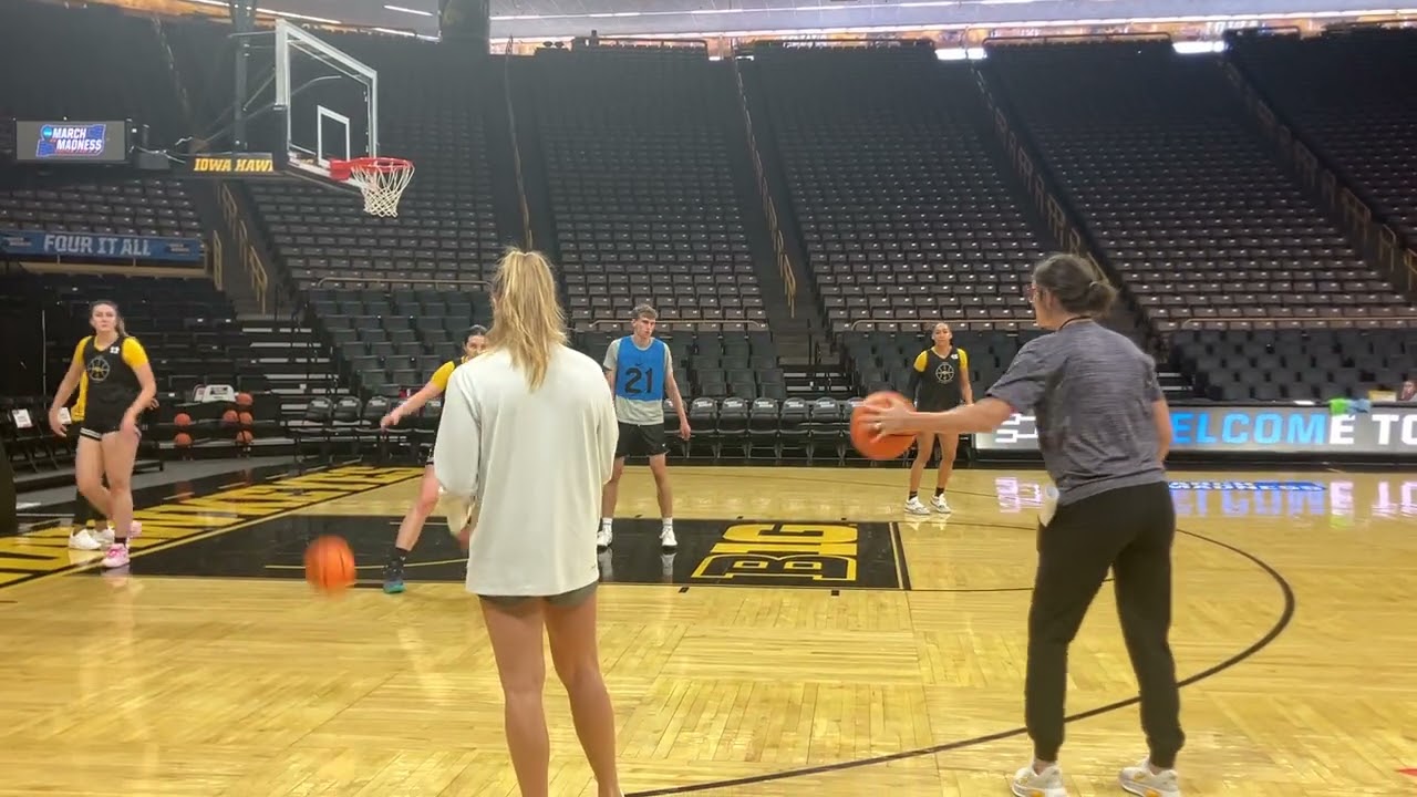 Iowa Women’s Basketball First Round practice 3