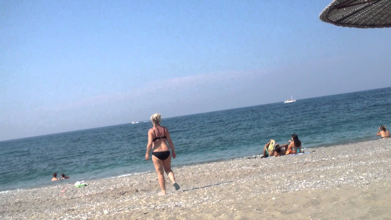 Skiathos beach end runway
