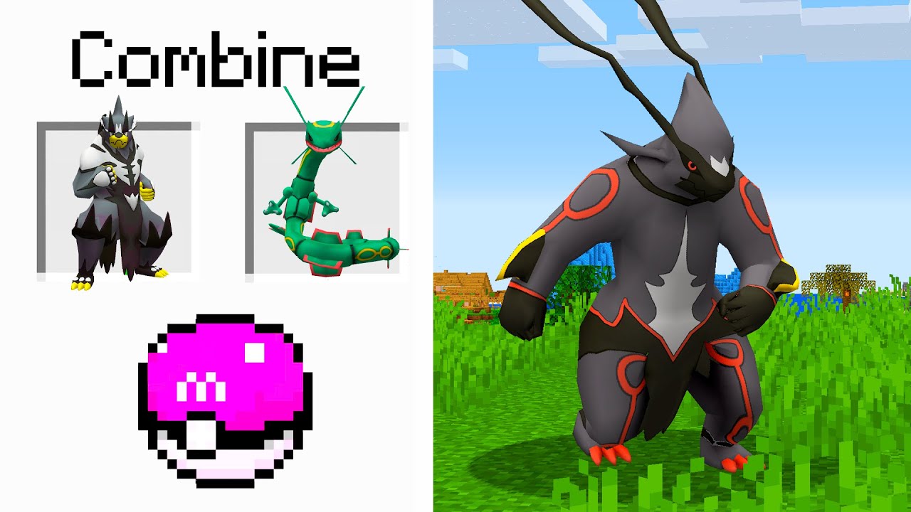 COMBINEI Pokémon Lendários no Minecraft Pixelmon!