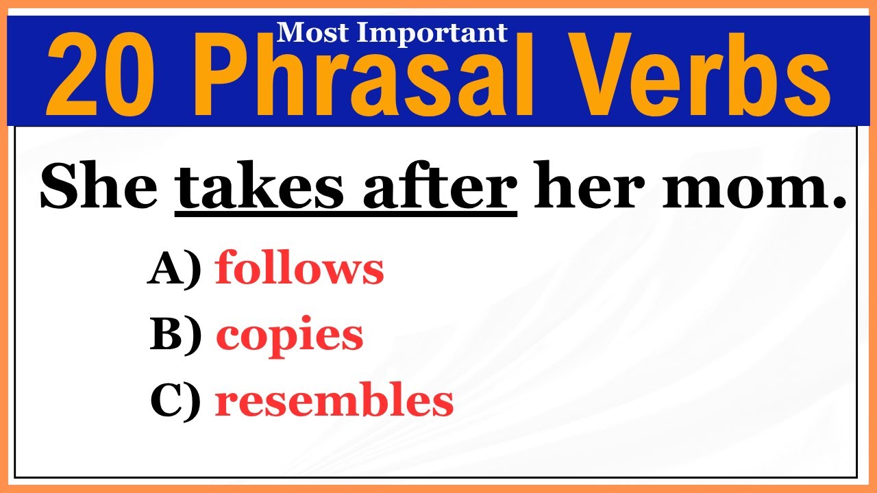 Quiz on Phrasal Verbs | Boost Your Word Power with 20 Essential Questions!