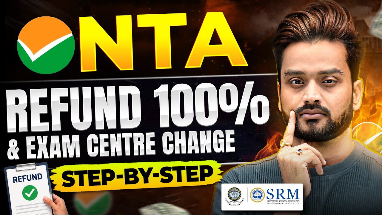 NTA 100% Refund & Exam Centre Change Process | Step-by-Step Guide for RE-NEET 2026