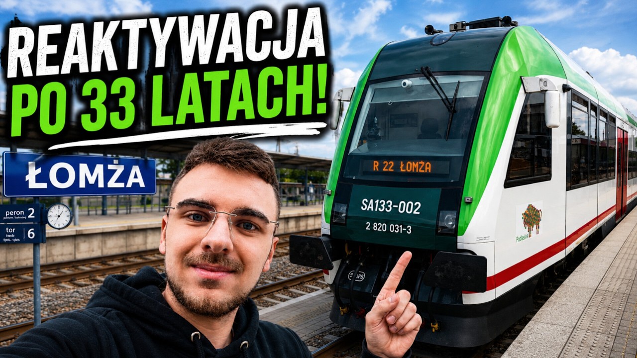 POCIĄGI WR&Oacute;CIŁY DO ŁOMŻY! PIERWSZY PRZEJAZD! *DUŻO POLICJI...*