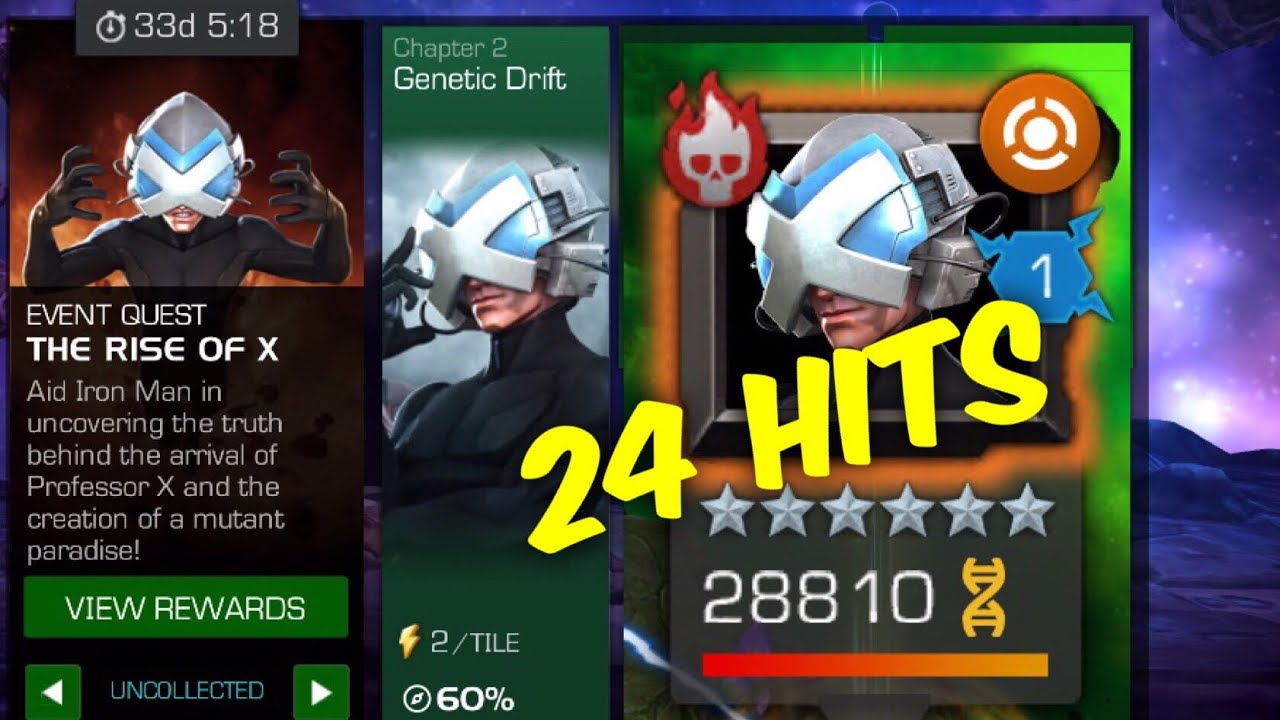MCOC | Uncollected | How to easily defeat Professor X | 24 Hits