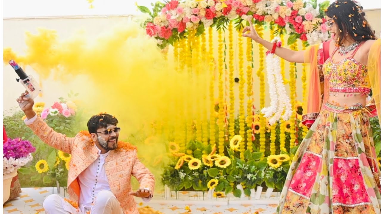 Haldi Vlog #haldiceremony #carnival #wedding #brideandgroom #danceperformance #fypシ #videoviral 