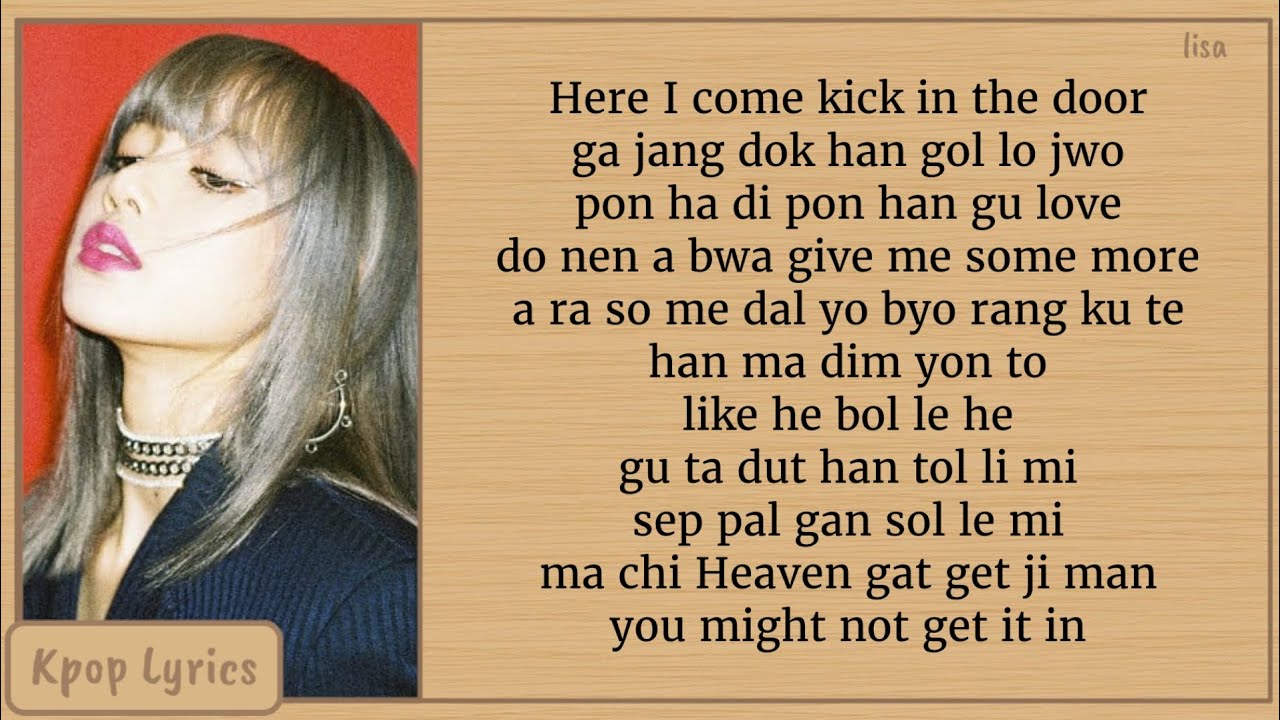 BLACKPINK Kill This Love Easy Lyrics