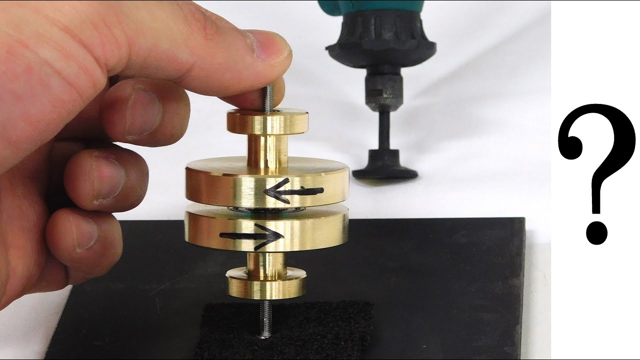 【実験動画01】二重反転ジャイロスコープ/Contra-rotating gyroscope