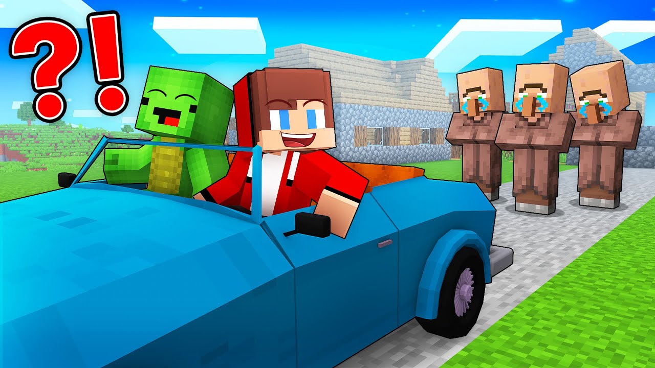 Why did JJ and Mikey Leave the VILLAGE in Minecraft? - Maizen