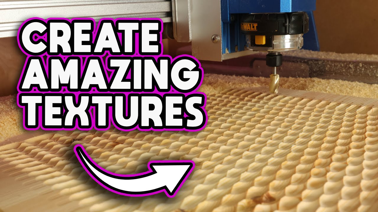 WITHOUT a texture tool on your CNC machine - Fluting in Carveco Maker