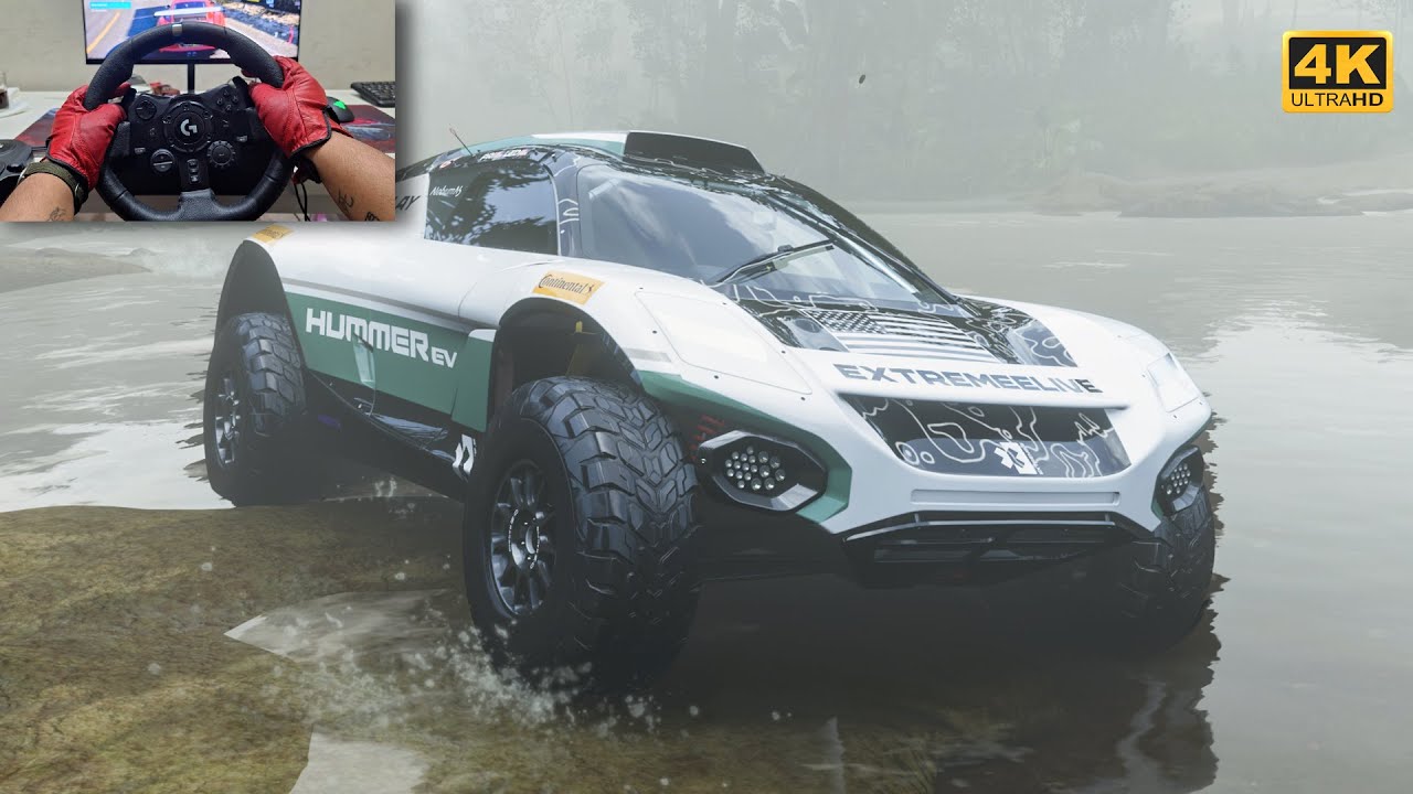 Extreme E GMC Hummer EV - Forza Horizon 5 | Logitech G923 Steering Wheel [4K]