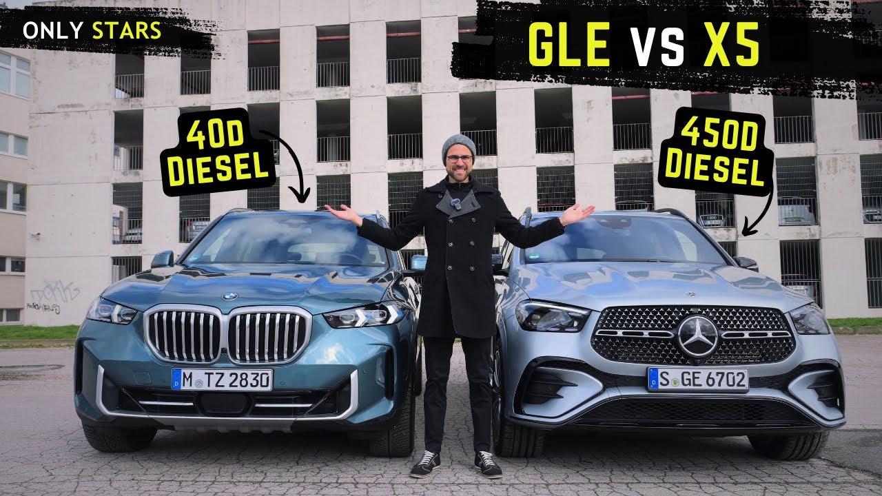 Mercedes GLE 450D vs BMW X5 40d - Comparsion and Driving Review of both Diesel versions !