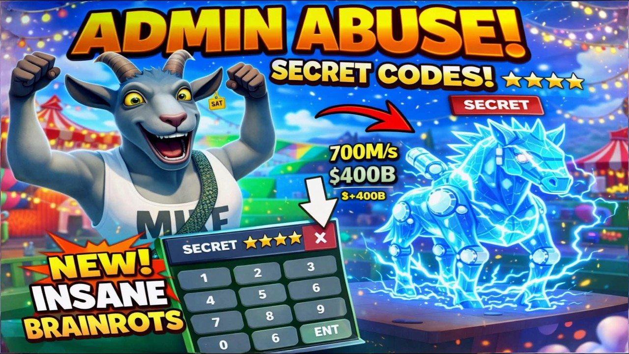 This NEW Admin Event is BROKEN in Steal a Brainrot! (ALL SECRET CODES)