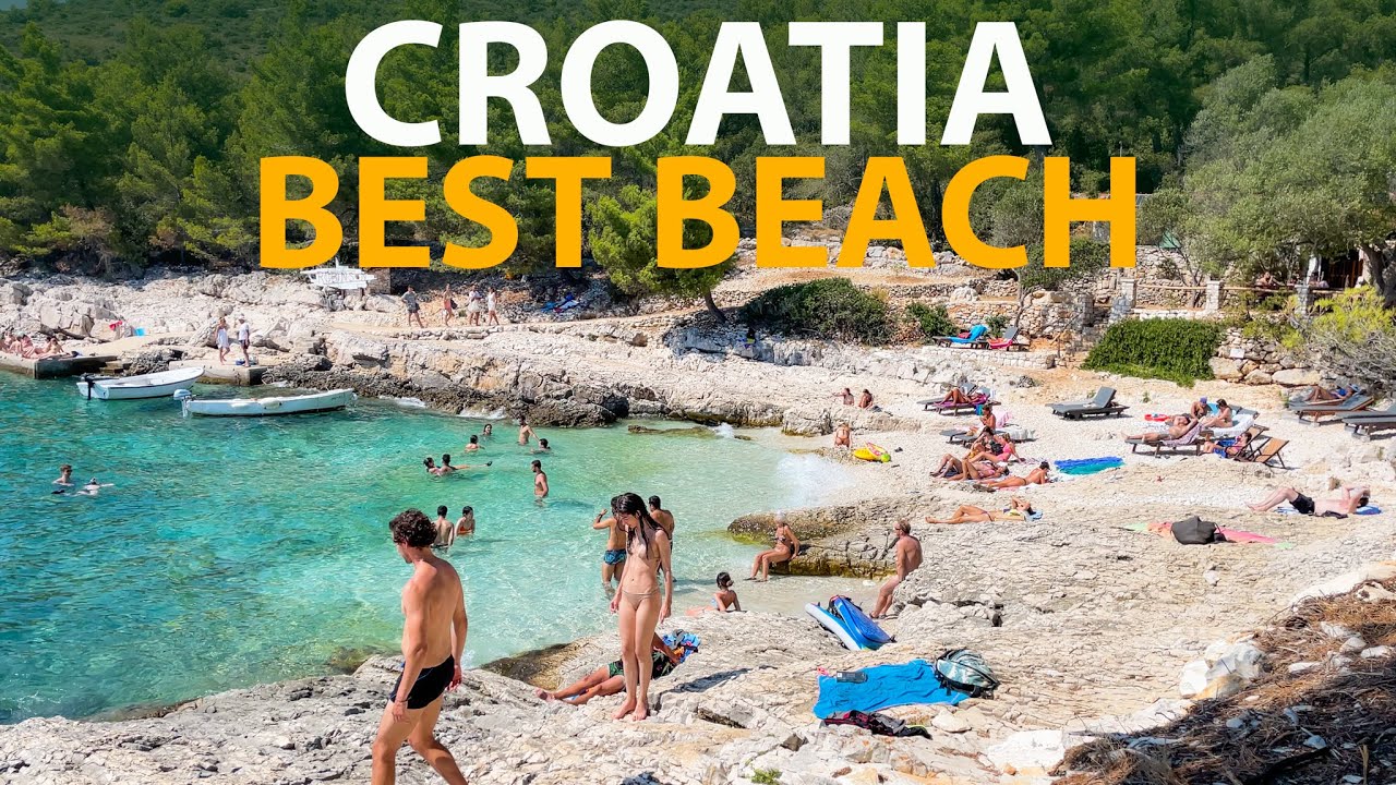 4k Beach Walk - Croatia Best Beach, Summer Walk 2022