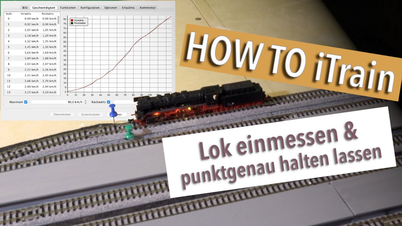 HowTo iTrain F7 – Lok einmessen & CVs / Trägheitssimulation richtig einstellen