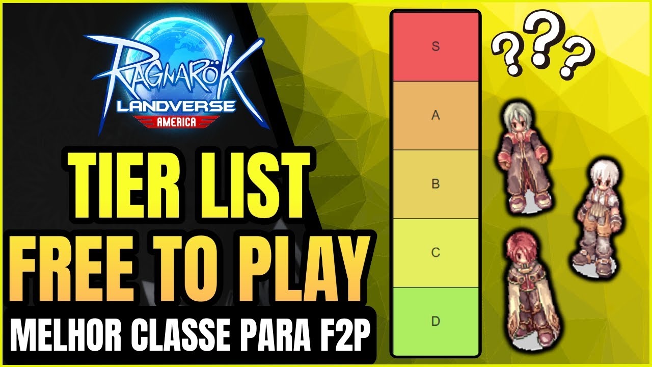 🚀 TOP Classes Free to Play em Ragnarok Landverse Americas - 🔥 Tier List Guia F2P