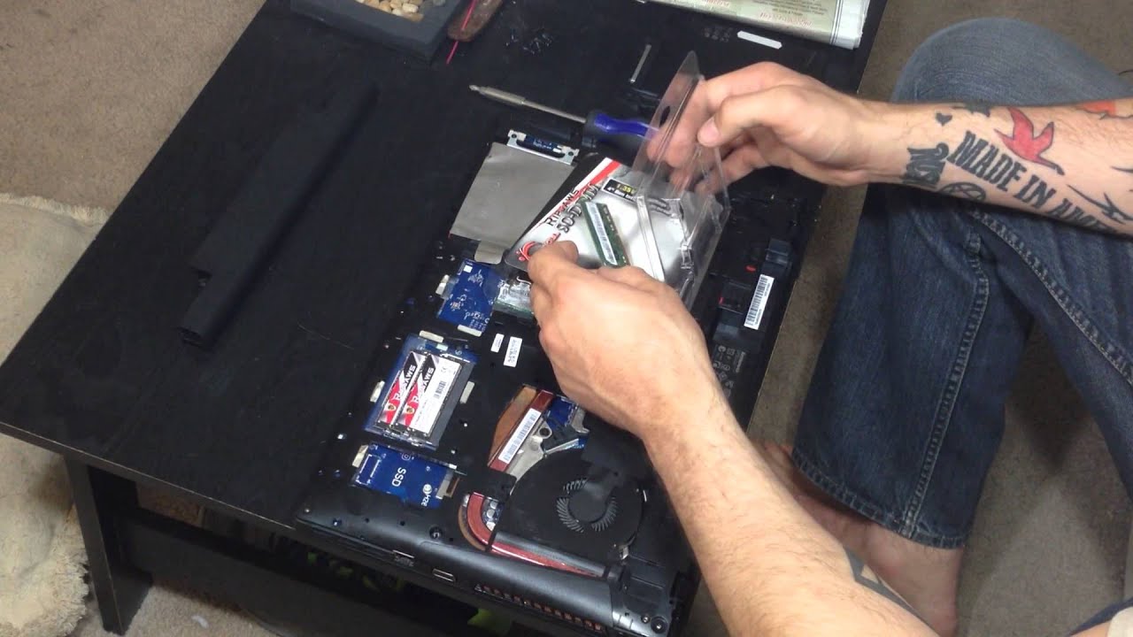 Lenovo IdeaPad y510p SSD/Ram/WiFi Card/M.2 SATA Install and Swap