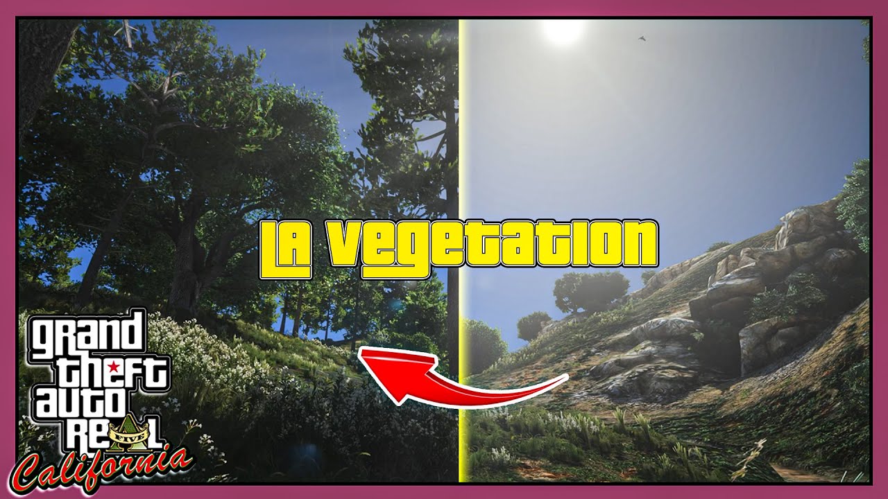 GTA 5 | LA Vegetation vs Vanilla Game Comparison ► 5Real & LA Revo 2.0 Vegetations Showcase