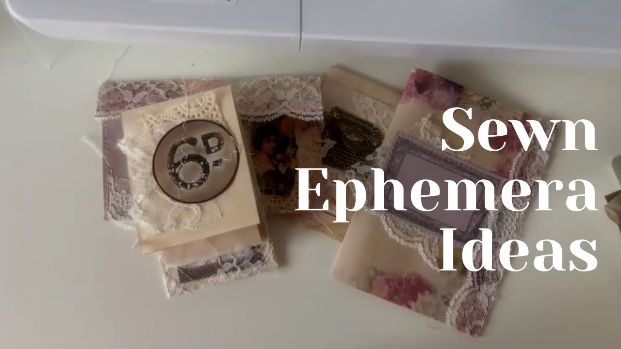 Using Sewing Machine to Make Ephemera for Journals