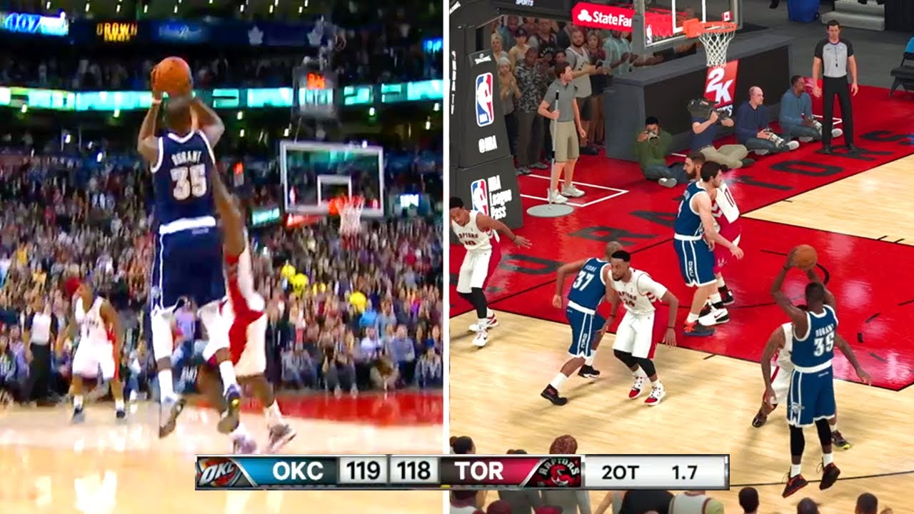 Recreating Kevin Durant HYPED PLAYS on NBA 2K21