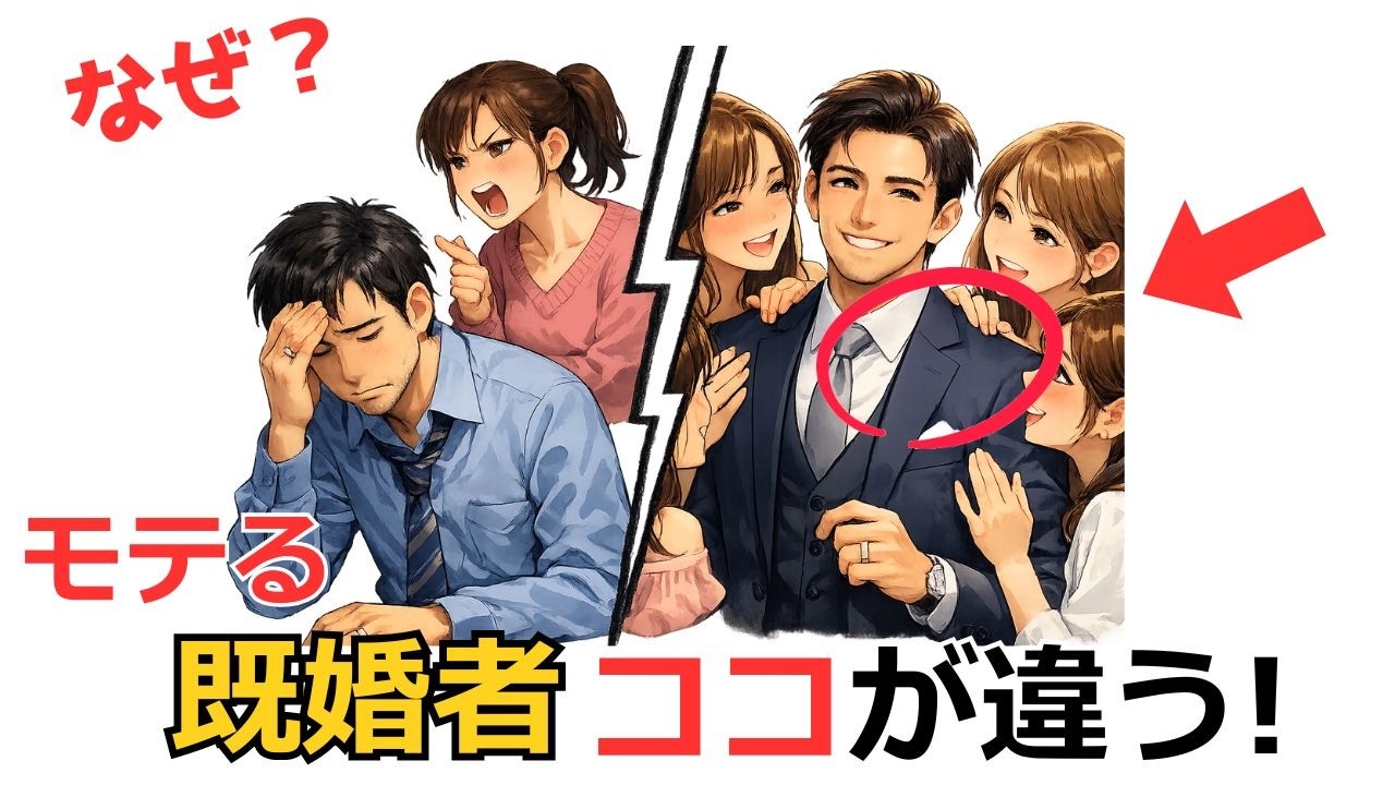 おもしろ雑学「既婚男性vs独身男性　魅力の差はここ！」