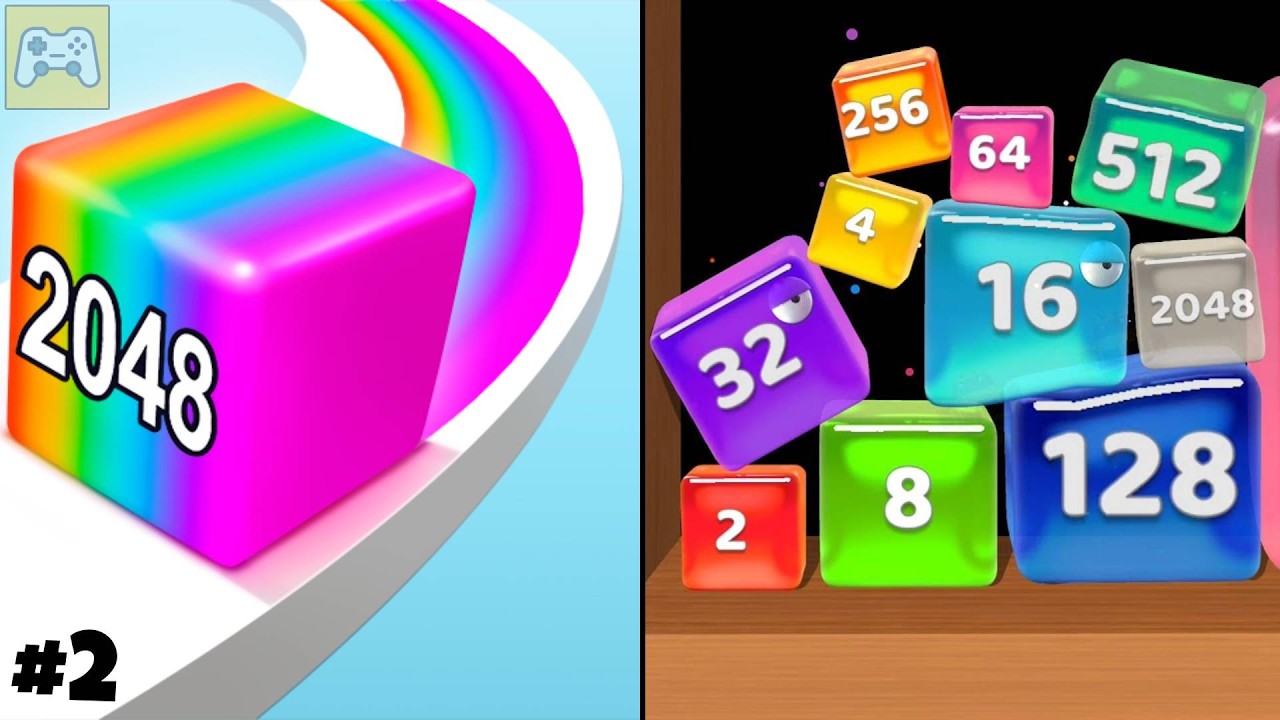Jelly Run 2048 vs Jelly Cubes ✦ ASMR Gameplay Android iOS • 2048 Number Merge And Drop Games (2)