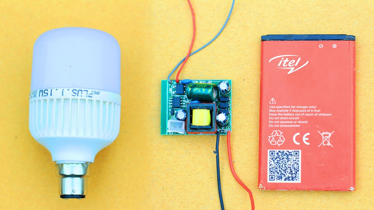 How to make ac dc led bulb at home । ac dc led bulb making । Make a ac dc light