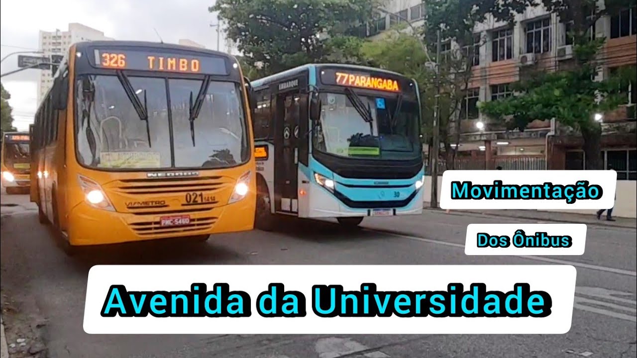 Avenida da Universidade Movimentação de Ônibus #Busmaniaco