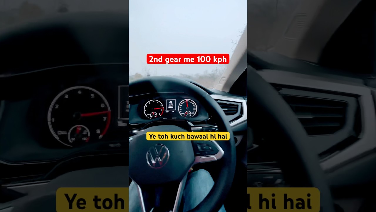 Virtus 1.0 TSI 100kmph in 2nd gear only 😱🤯 | This car is Killer | Dragstar MotoVlogs #virtus #car