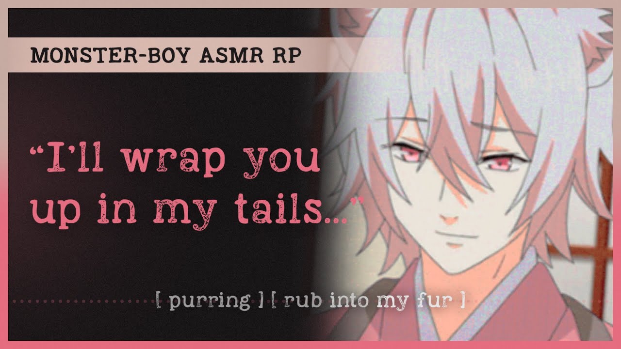 Kitsune boyfriend snuggles you to sleep (ASMR RP M4A) 🦊 [purring] [rub into my fur]